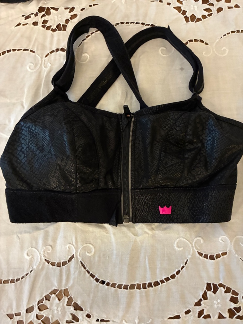 Black SHEFIT Sports Bra
